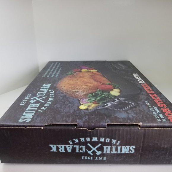 Smith and Clark ironworks non-stick steel roaster brand new - Picture 4 of 12
